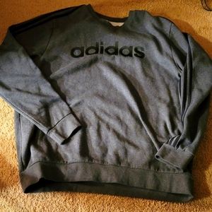 Mens 2× Adidas crew neck sweatshirt